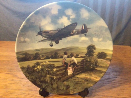 Aeroplane plate spitfire - aeroplane,