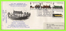 G.B. 1975 Trains set on Round Table official First Day Cover, Wylam Northumberla