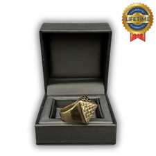 Gold Filled Pyramid Ring Heavy