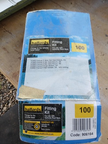 Halfords roof bar fitting kit - halfords,