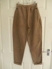 1980s Boules cotton grey horse riding jodhpur style trousers with turnups in S/M