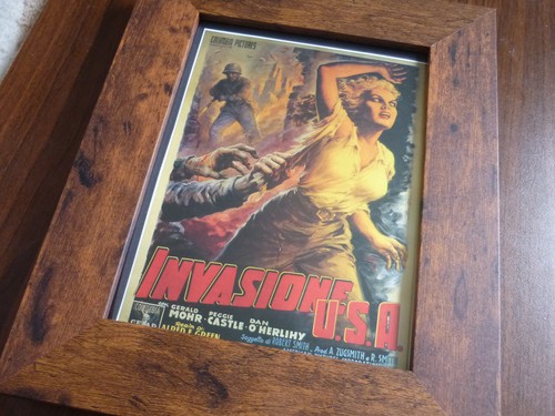 Framed mounted 9x7 poster - framed, film