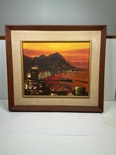 Vintage Hong Kong Harbor Oil