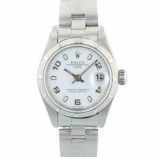 Rolex Oyster Perpetual Date 79190 26 mm White Dial Steel Ladies Watch 2005