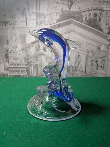 Vintage art glass leaping - vintage,