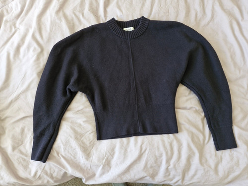 Cos navy wool - navy, waisted