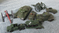 COLLECTION OF DIECAST MILITARY VEHICLES ALL IN PLAY WORN CONDITION