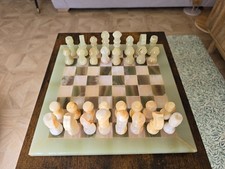 Chess Set Stone Marble Onyx