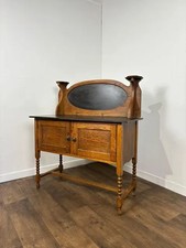 Edwardian Oak Marble Top