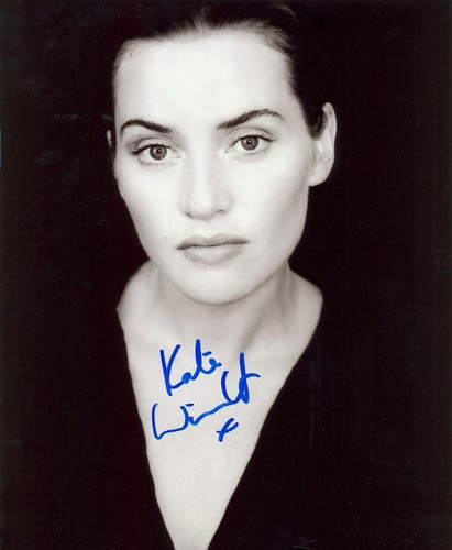 Kate winslet signed photograph - signed,
