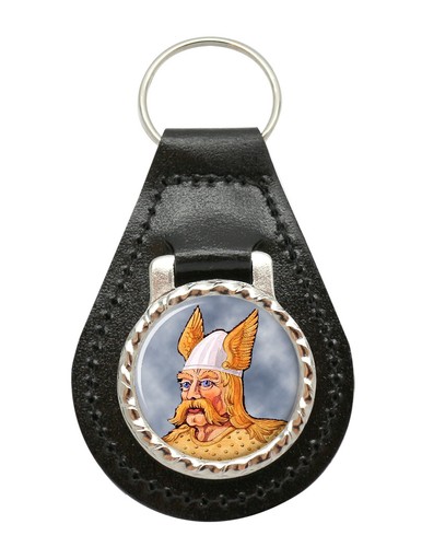 Saxon warrior leather key fob - saxon,