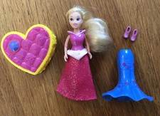 Disney princess Sleeping Beauty Polly Pocket Doll & Trinket Box, Clothes VINTAGE