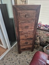 Mango Wood Dakota By Next 5 Drawer Chest