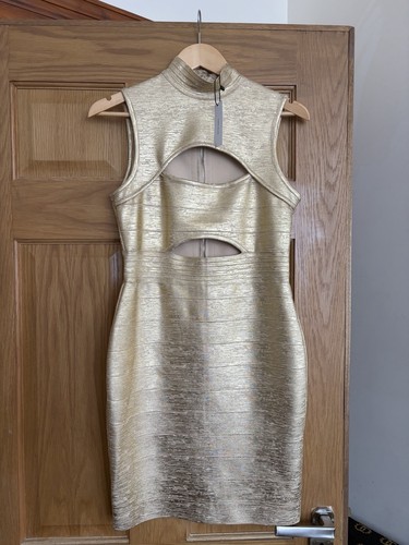 Karen millen gold bodycone - gold,