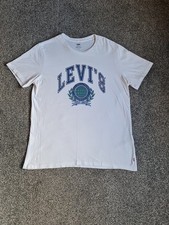 Levi's T-shirt White Mens Size Large Good Used Condition