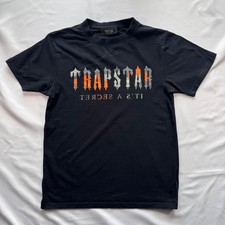 Trapstar London Genuine Camo & Orange - Black - Size Small