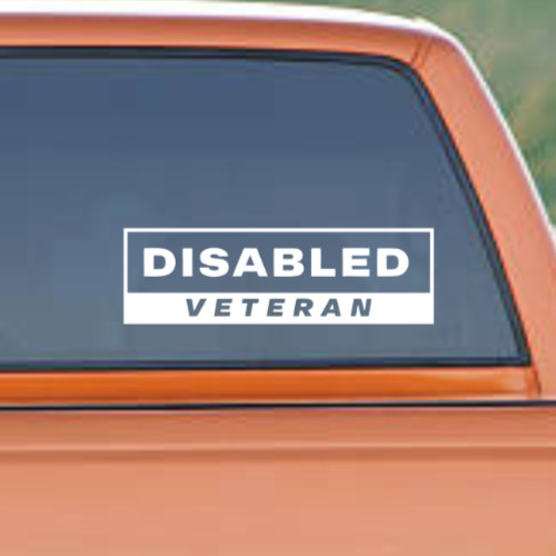 Disabled veteran sticker - sticker, vinyl
