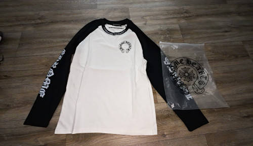 Long sleeve white black - sleeve, white/black