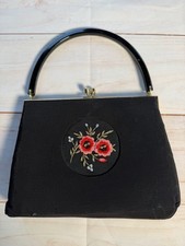 VINTAGE BLACK EVENING BAG