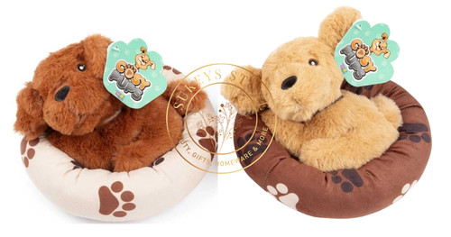 Cosy pups plush toy - toy, bed