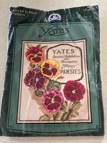 Dmc pansy cross - pansy,