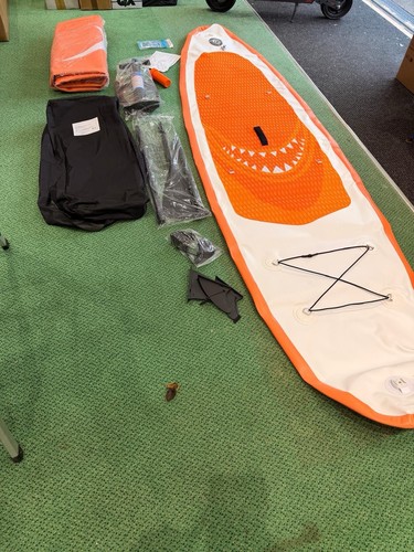 Inflatable paddle board with - board,