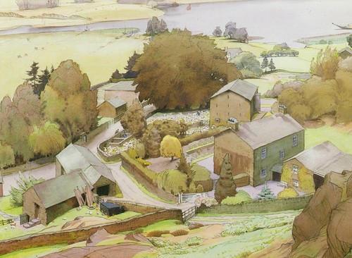Sheep dipping nibthwaite w - sheep, at