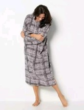 Carole Hochman Plush Boucle Plaid Cuddler w/ Blanket Stitching, Petite Missy 