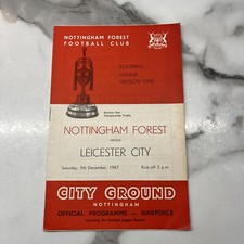 Nottingham Forest Football Programme 1967/68