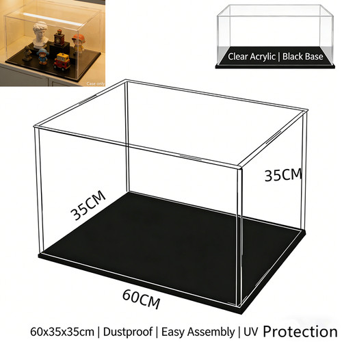 Clear acrylic display case - clear,