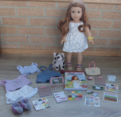 American girl blaire - girl, pig