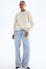 H&M Cream Mohair blend jumper