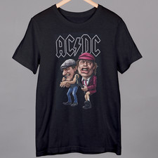 ACDC caricature Black T Shirt highway to hell small to 4xl fast dispatch