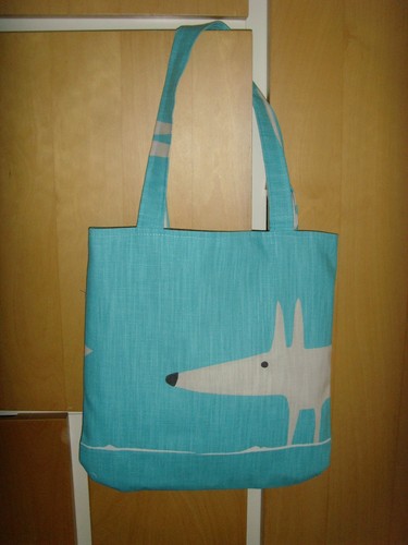 Scion fox turq blue - fox, cream