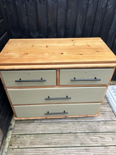 Pine chest draws set 4 - chest,