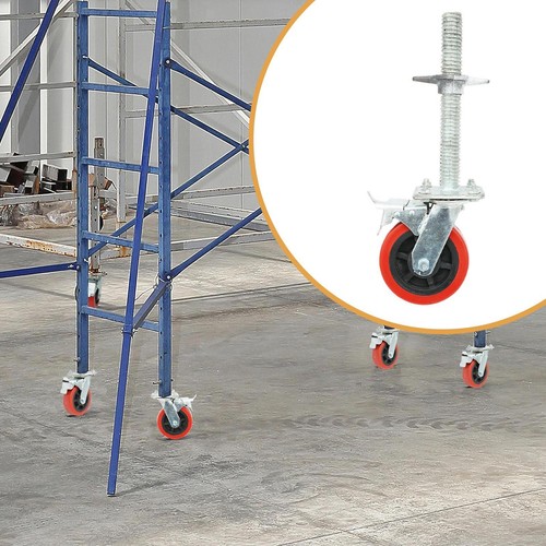 Scaffolding caster flexible - flexible, 6"