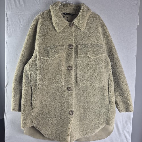 Zara beige faux shearling - shearling, borg