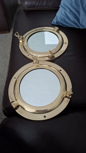 Pair vintage solid brass - pair, of