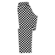 Chef Trousers Black White Pants Catering Uniform Pocket Elasticated Waistband