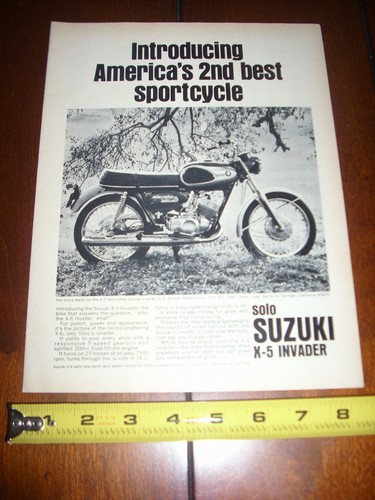1967 suzuki invader - suzuki, x-5
