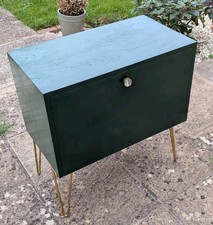 Vintage Restored Record Cabinet Mid Century Retro Record Storage