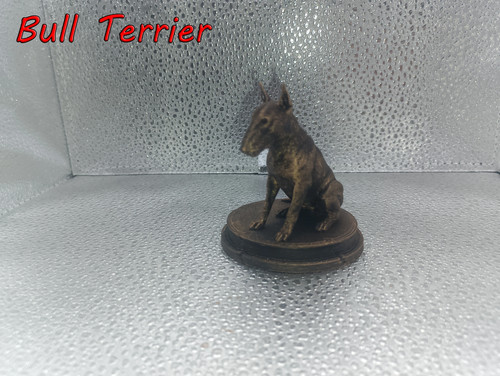 Bull terrier dog bust 7cm - bust, –