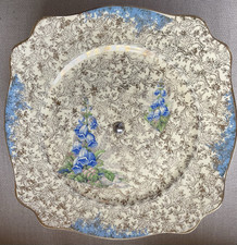 Vintage Royal Staffordshire Wilkinson “Honeyglaze” Patricia Pedestal Cake Stand