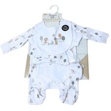 Unisex 5 piece gift set JOB LOT x 5 Layette Set NEW Gift Set - In Mesh Bag - Dog