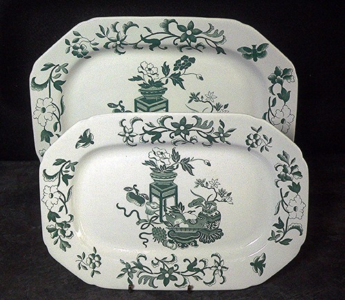 Pair copeland spode green - copeland, &