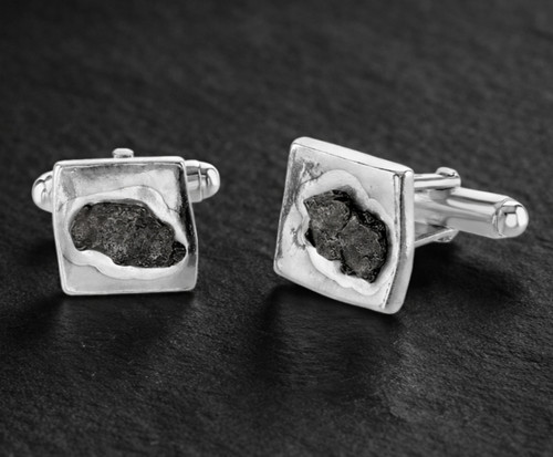 Solid silver cufflinks - solid,