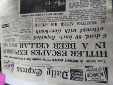 Original Daily Express Newspaper 9th November 1939 