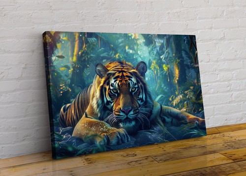 Tiger lying jungle - in,