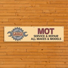 MOT Garage 003 PVC Banner - Service & Repair All Makes Quality Display Signage