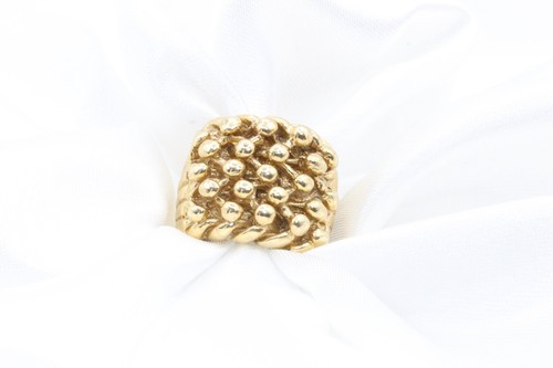 9ct yellow gold keeper - yellow,